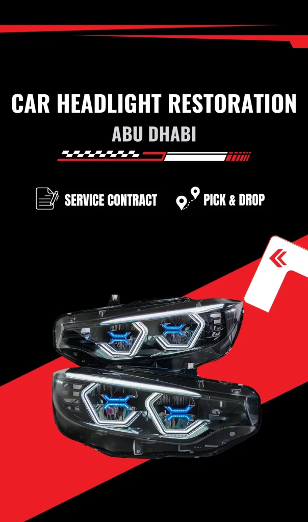 Professional Car Headlight Restoration Service in Abu Dhabi