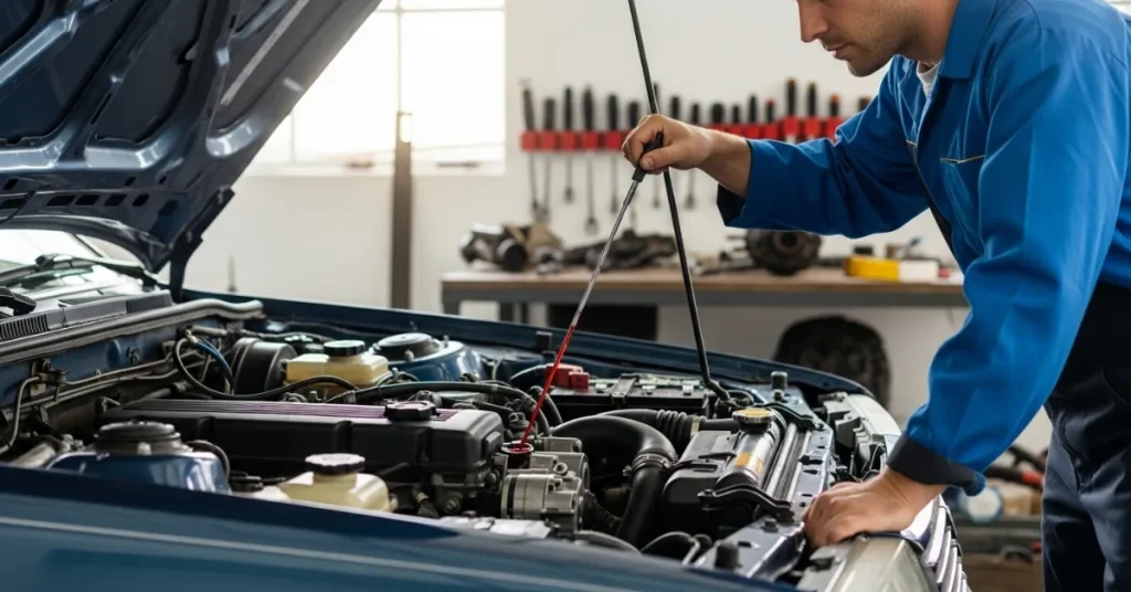 how to check automatic transmission fluid level